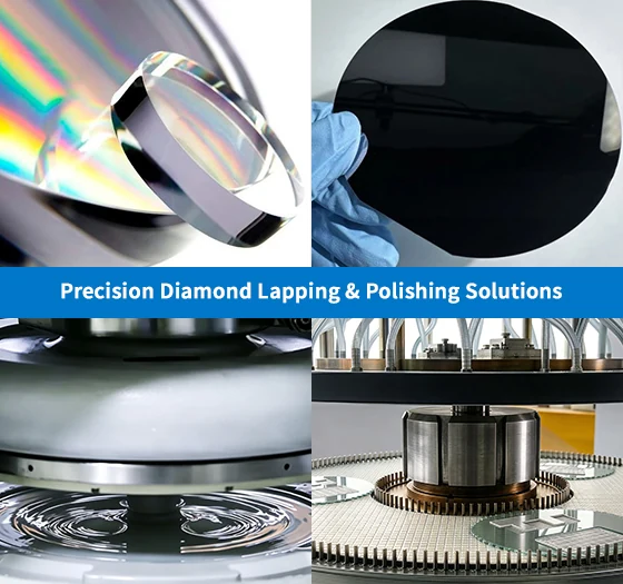 Lapping and polishing application collage
